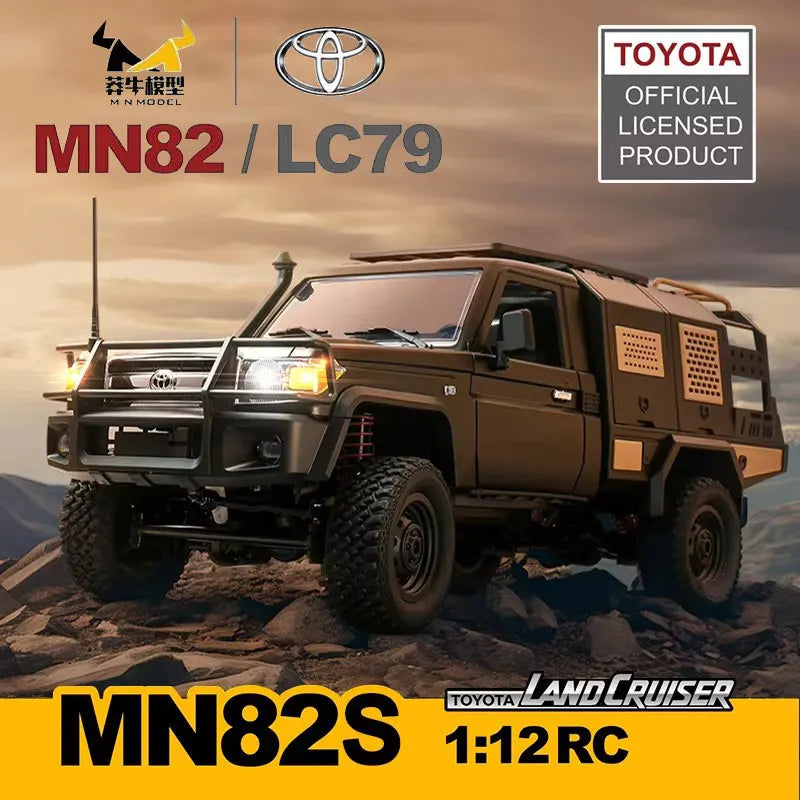 MN82 MN82S LC79 1/12 4WD Full Scale RC Pickup Short Truck 2.4G Remote Control Climbing Off-road Car Toys For Kids Festival Gifts