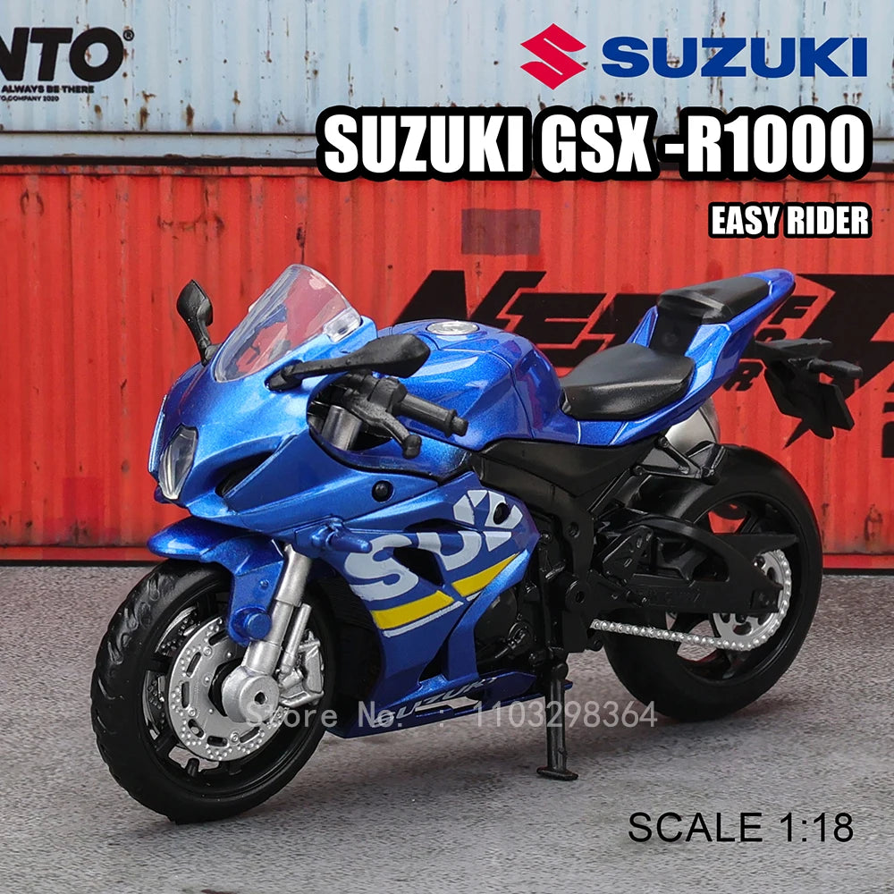 MSZ 1:18 Kawasaki Ninja H2R Suzuki YAMAHA modèle de moto en alliage moulé sous pression, jouet cadeau, modèle de moto statique moulé sous pression